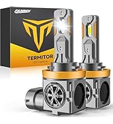Termitor Brightest Upgraded H11/H9/H8/H16 LED Bulbs, 50000LM 10X Brightner, 1:1 Halogen Size, 10-...