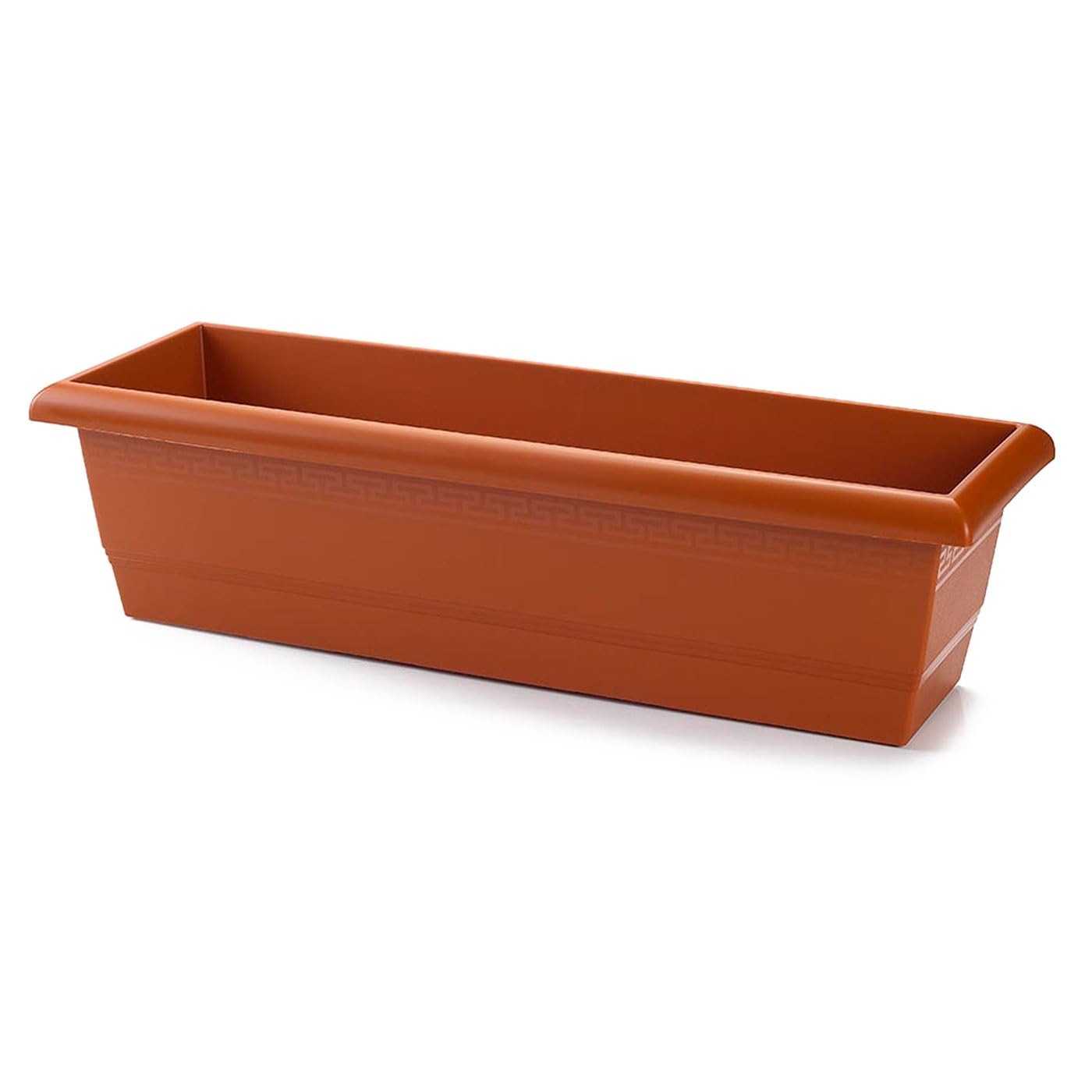 AC - Jardinera con Plato - Fabricado en Polipropileno - PLFT - Macetero para Jardin - Maceta para Plantas y Flores Rectangular de Plástico con Agujeros de Drenaje - 50 cm - Color Antracita — view 29