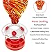 ShinyArt Hummingbird Feeder for Outdoors, Hand Blown Glass, 38 Ounces, Red Clouds, Including Ant Moat, S Hook, Hemp Rope, Brush, Cleaning Rag and Service Card