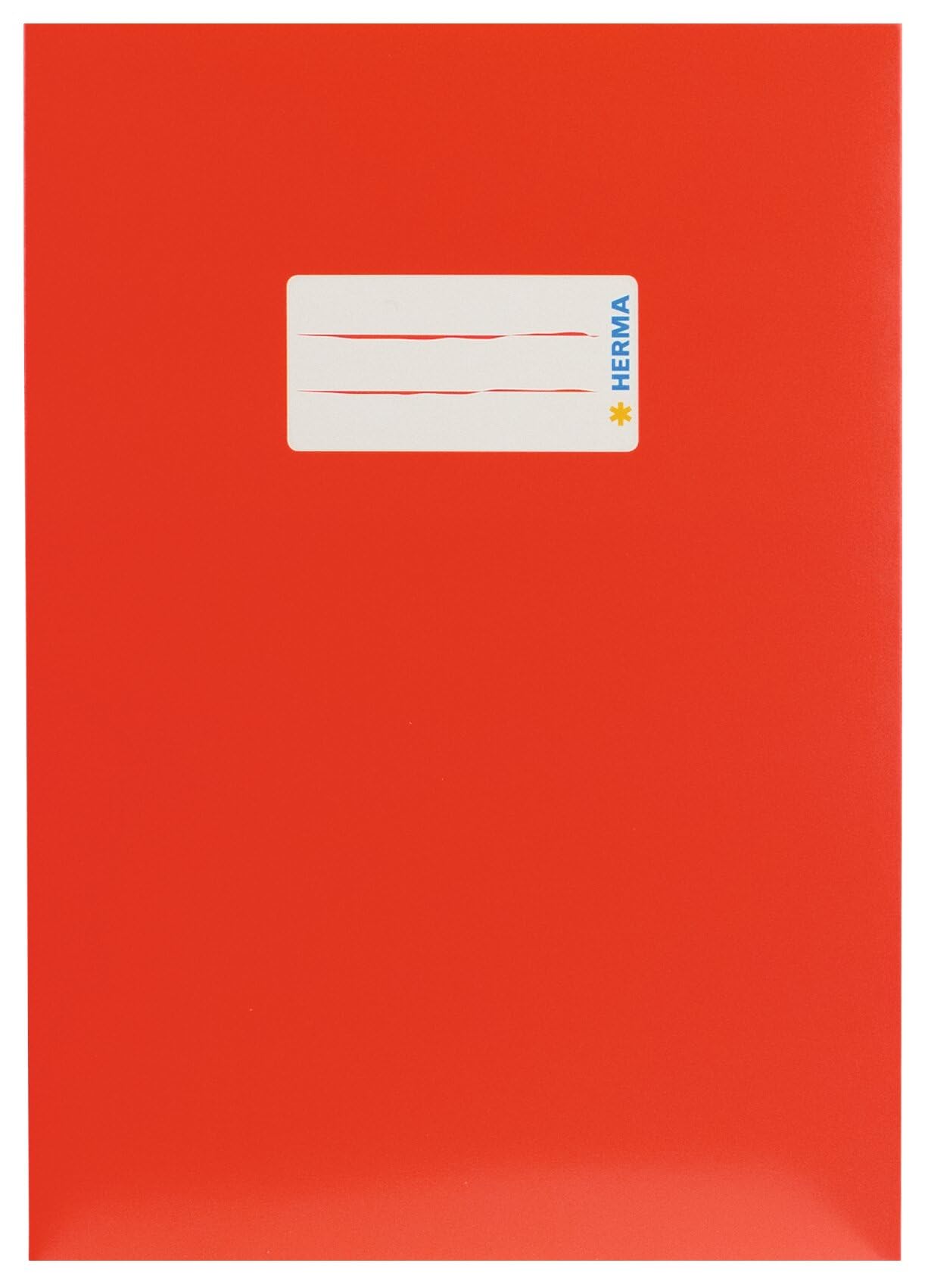 HERMA Cardboard Exercise Book Cover A5, with inscription field, made of extra-strong cardboard, slip on cover jackets for school, red