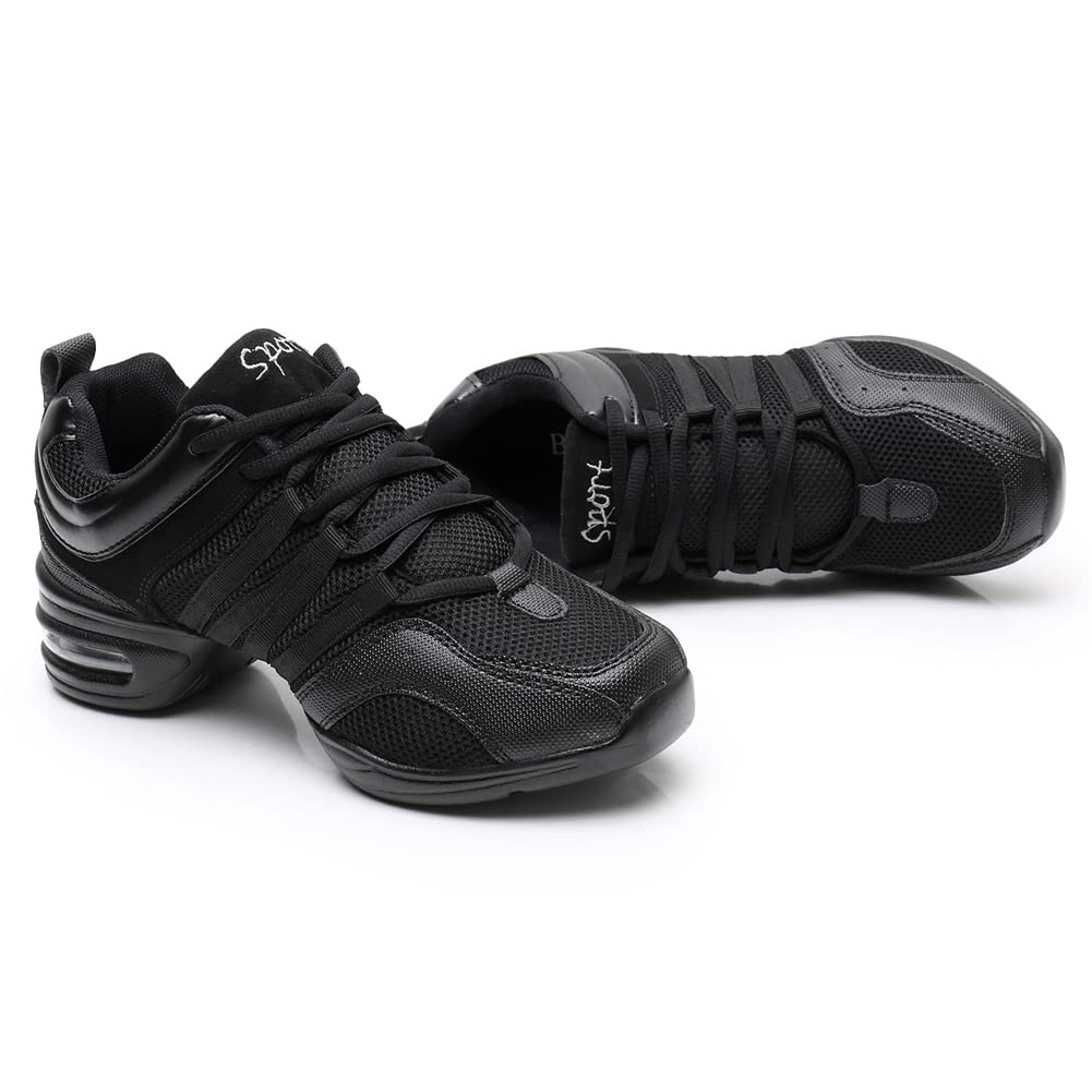 Scarpe da Ballo Sportive Donna con Lacci Casual Traspirante Antiscivolo Jazz Moderno Danza Sneakers,Modello-LYX729