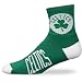 NBA Boston Celtics Team Logo Quarter-Length Socks - Kelly Green/White, Large