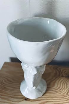 Amazon | Birbira ハンターゴブレット ワイングラス 陶器 フラワー