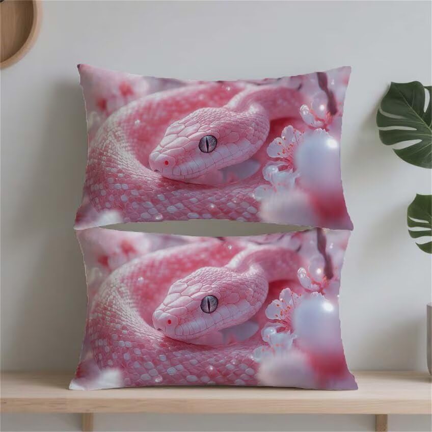 Housse de coussin imperméable 50x90cm rose résistant à l'eau pour canapé de patio