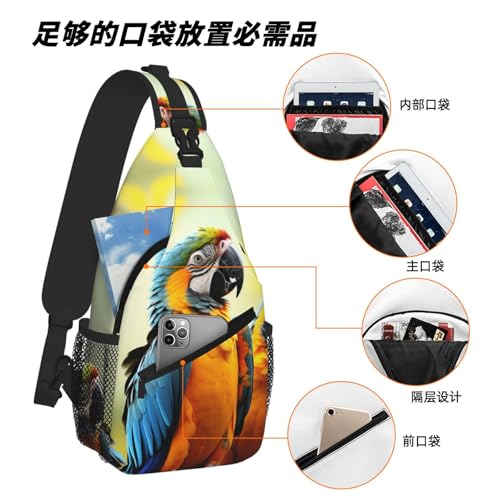 Mochila tipo sling para mujer y hombre Travel Hiking miniatura 6