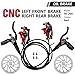 Karlak Hydrlic Disc Brakes Front Rear Calipers Set for MTB Mountain Bike Left Right Brake Lever Kit with 160mm Disc r