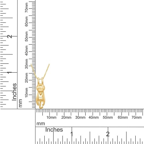 Miniatura 7 de AFFY Collares de plata de ley 925 con diseño de gato, joyería de gato para mujeres, regalos para amantes de los gatos, regalo del día de San