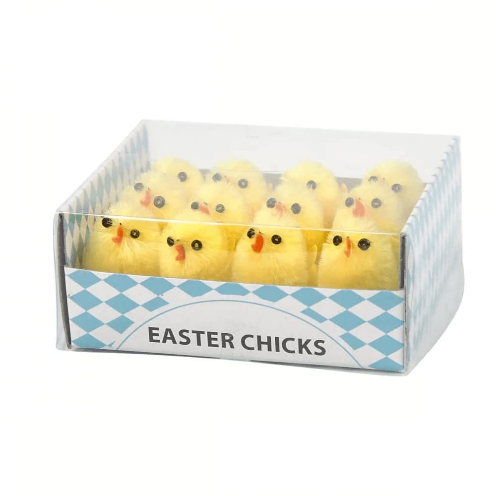 Easter Chicks, H: 30 mm, yellow, 12asstd