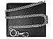 Produktbild Herren Bikerbörse Leder Geldbörse - Kreditkarten Brieftasche Gekettet - 43cm Kette - 4 Kreditkartenfächer - Münzfach mit Druckknopf - Roamlite - RL506KX (Schwarz mit Box)