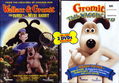 Amazon Com Wallace Gromit The Curse Of The Were Rabbit Walmart Exclusive Bonus Disc Gromit Tail Waggin Dvd Movies Tv