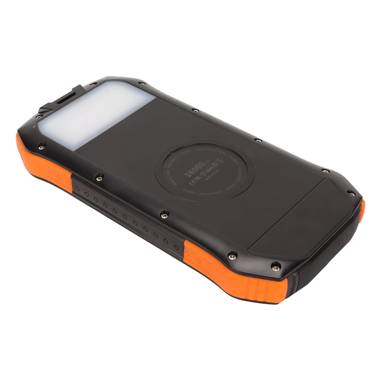 Acouto Solar Power Bank QC3.0 PD18W Ricarica Rapida 16000mAh IP66 Power Bank USB C Impermeabile per Campeggio all'aperto e USB Solare Energia Solare Bidirezionale Uscita Superiore Veloce con