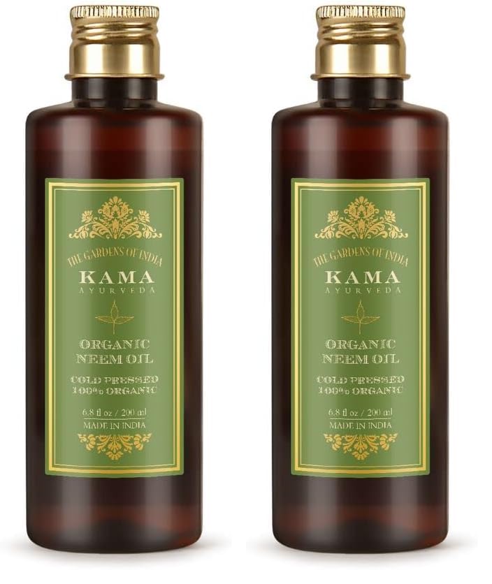 Kama Ayurveda Organic Neem Oil, 200ml (Pack of 2)-picture-22