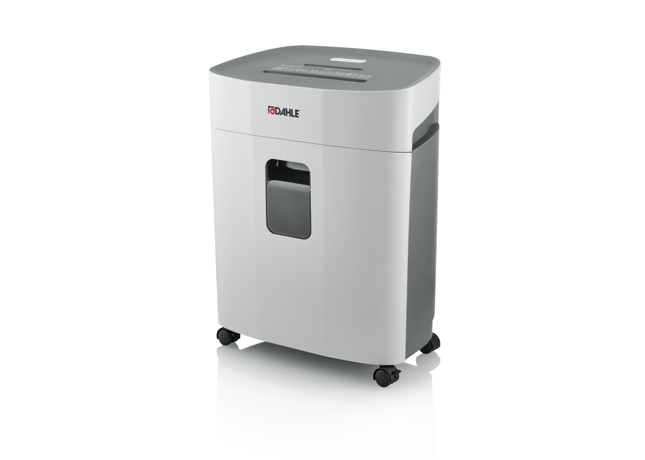 Dahle PaperSAFE PS 380 - Trituradora de papel (15 hojas, nivel de seguridad P4, corte en partículas, sin aceite ni mantenimiento, 25 L), color gris