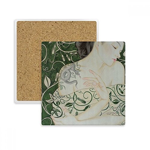 Tasse mug support absorbant Beauté Vine pour eliminer les traces d'eau - 2