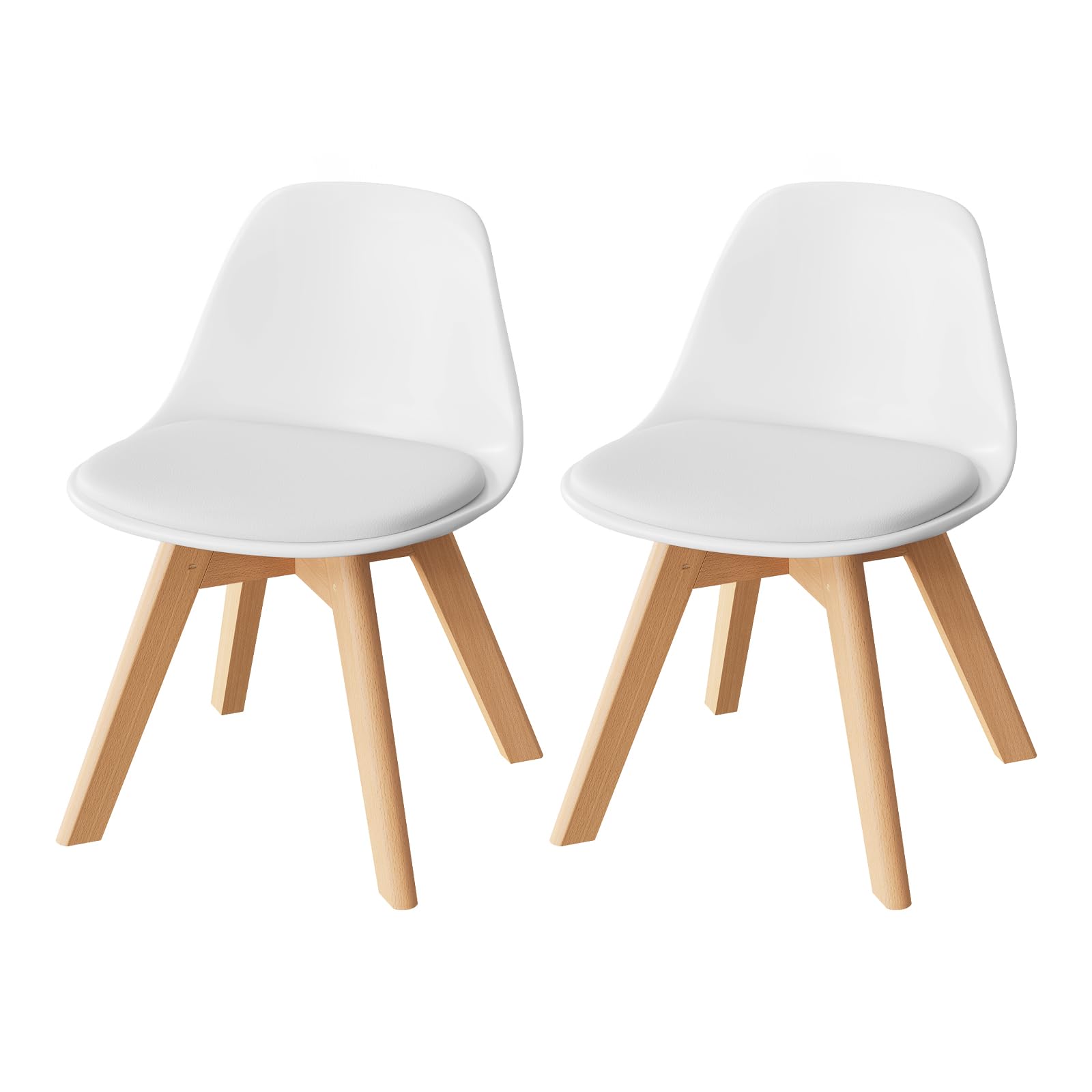 WOLTU Kinderstühle mit Holzbeinen 2er Set