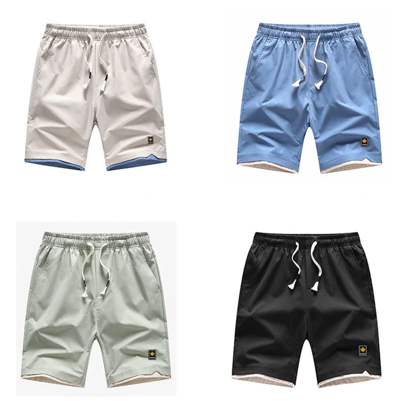 Short d'été pour homme vêtement décontracté uni 4X-Large
