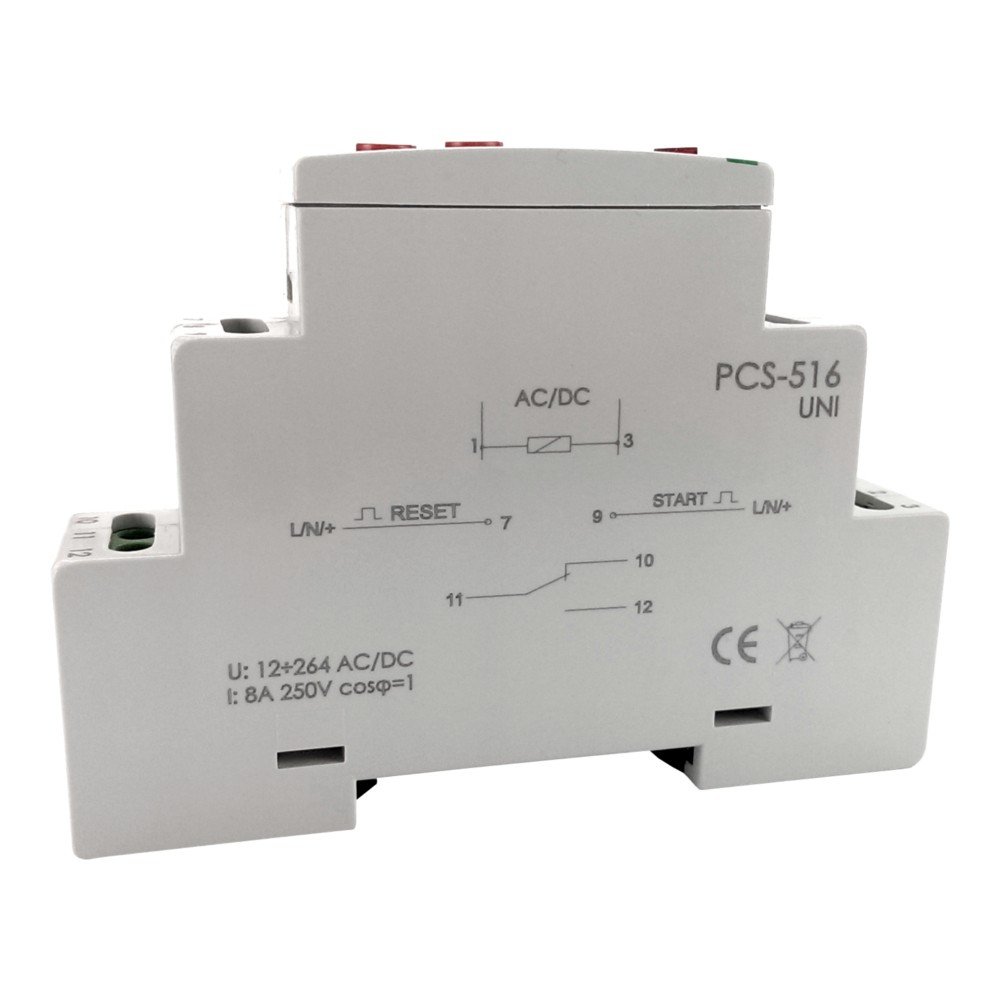 PK Relè multifunzione, 10 funzioni, 12-264 V AC/DC