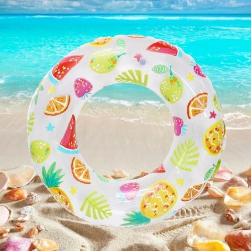 Image of GLAN Inflatable Swim Ring for Kids Safe and Durable Pool Float Swimming Training Funny Activity for Boys and Girls Age 3-6 Years (Swimming Ring Multicolour)