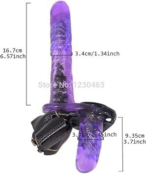 Juguetes sexuales pareja-Strapon vibrador doble consolador ...