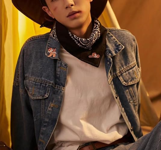 Image of Cowboy Cowgirl Boots Hat Lucky Enamel Pin Brooch for Women Girls Boys 2 Pcs Brown Western Cute Novelty Lapel Pins Star Letter Brooches Travel Adventure Badge Backpack Jewelry Decoration