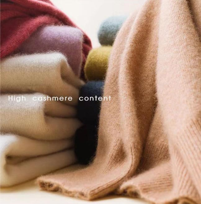 Women's Cashmere Crewneck Pullover Sweaters Fall Winter Casual Long Sleeve Soft Merino Wool Knitted Shirt Top3