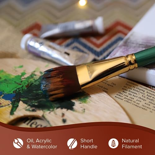 Silver Brush Limited 2303S Ultimate Varnish Mop, Oval Brush, Short Handle - Thumbnail 3