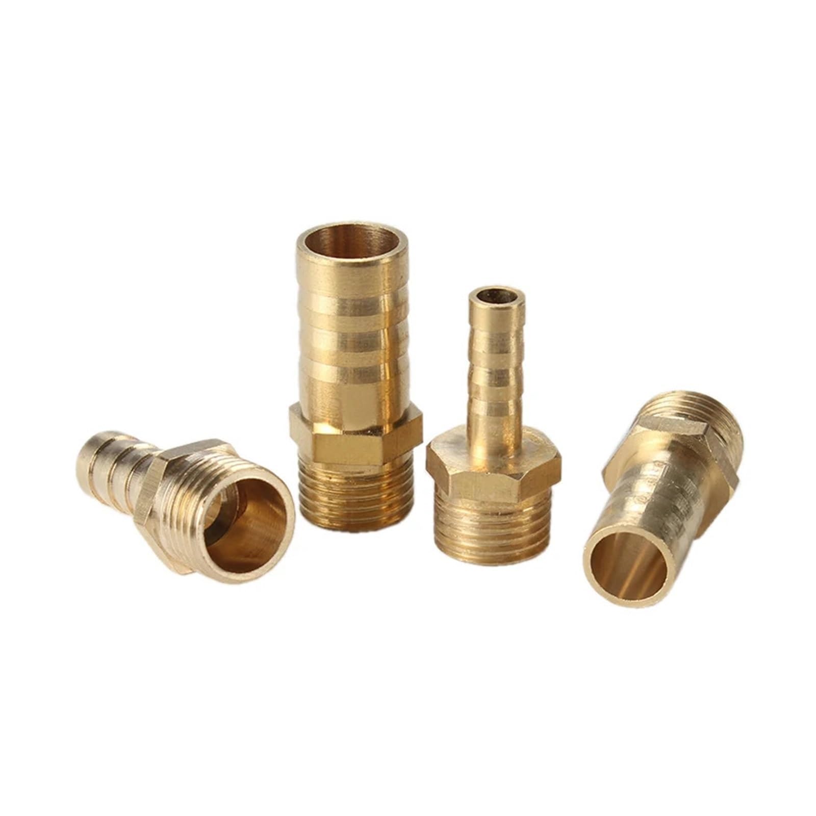 10PCS High BT-PC Copper Gas Hose 4 Points External Thread Adapter Copper Pagoda Nozzle Outer Wire Pagoda Connector PC(BT-PC12-03)