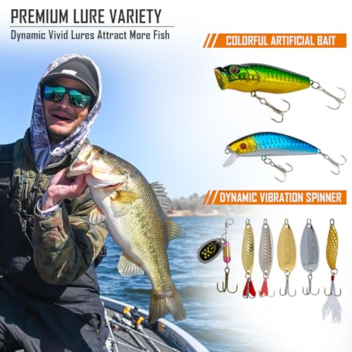 THKFISH 130PCS Compact Fishing Tackle Kit With Fishing Lures by THKFISH - Used condition - Image 4