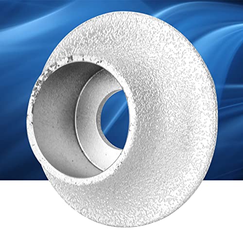 Meule diamantée brasée 7.3cm France Roue abrasive pour pierre marbre céramique (Meule française 2.5)