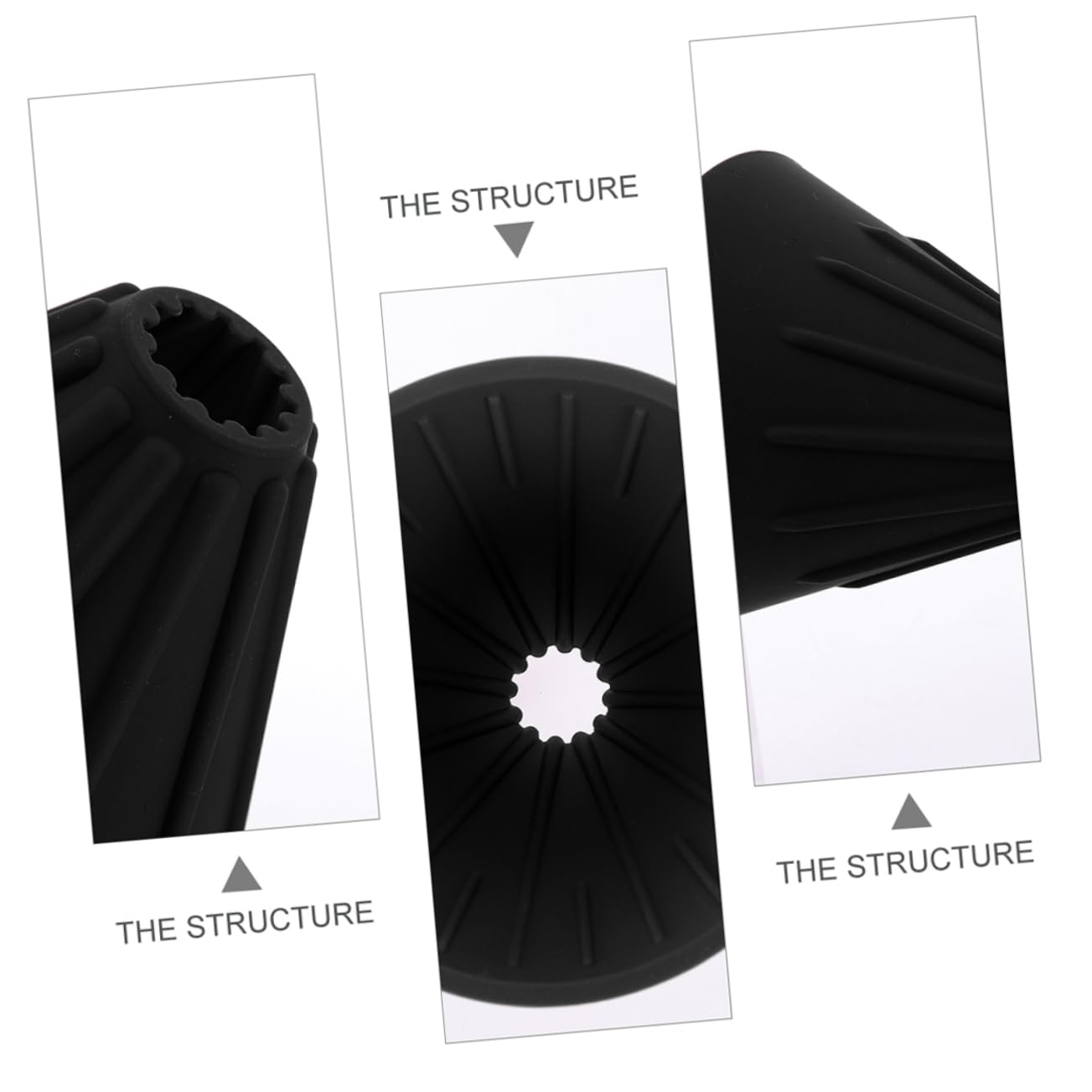 HOMSFOU Coffee Funnel Filter Cup Silicone Strainer Easy to Use Food Grade Reusable and Fadeless