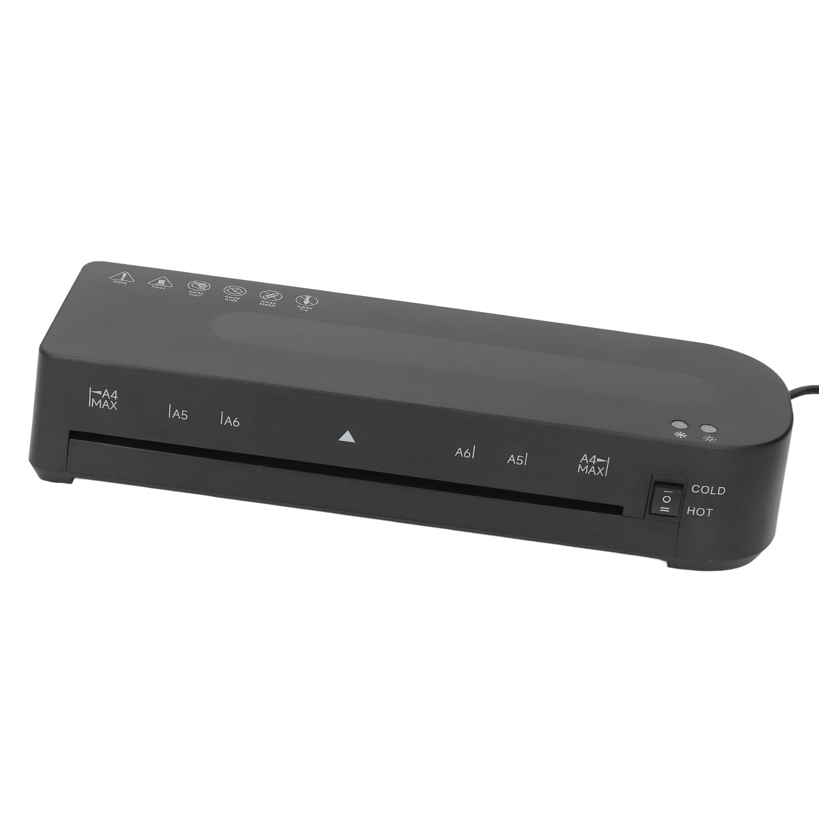 A4 Laminiergerät Schnellheizung A4 bis 3 Zoll 230mm Breite 80 bis 125mic 320mm / min Laminiergerät für Zuhause Schule Büro ABS Touch Bedienung
