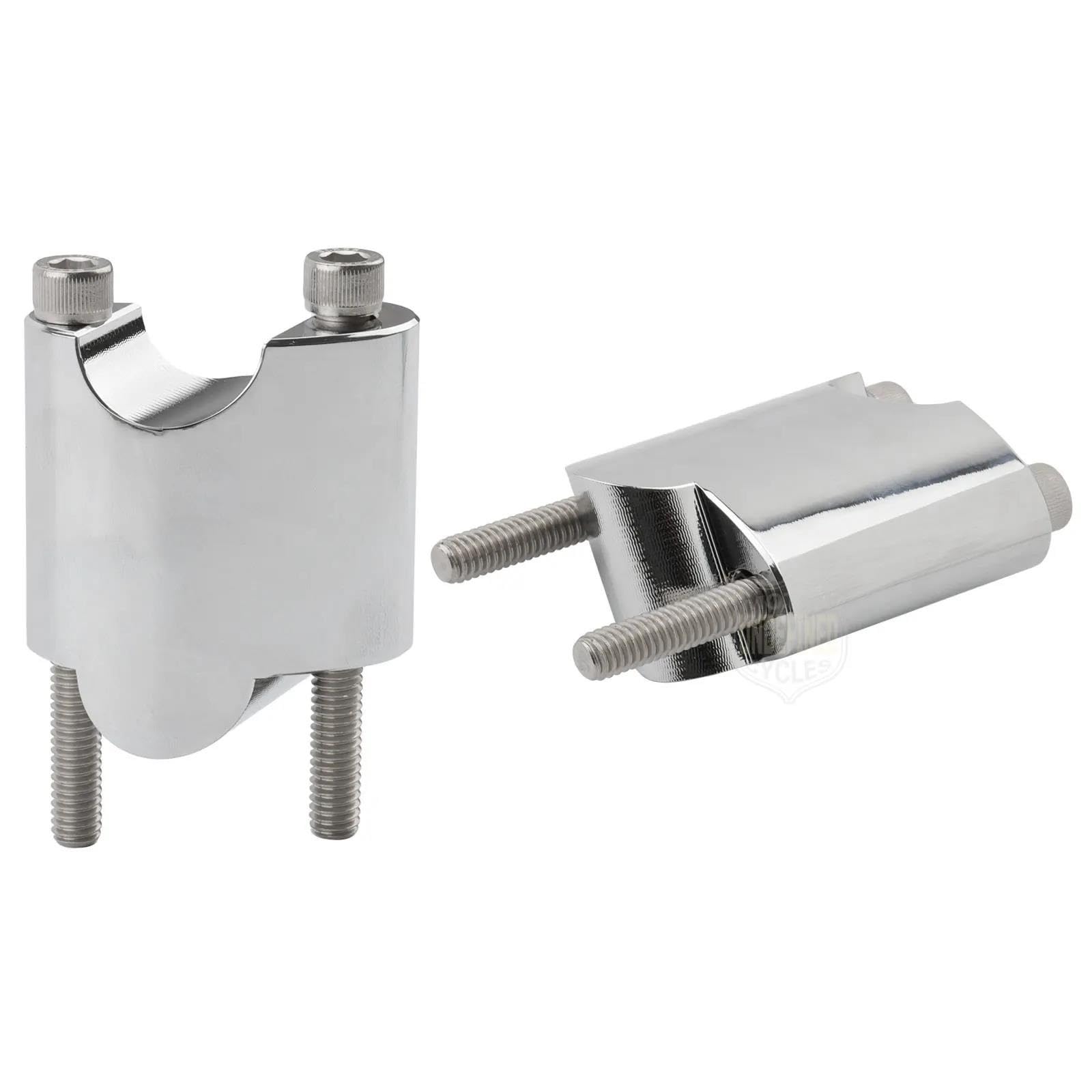 Elevadores Manillar Motocicleta para Sportster XL1200X XL 1200X XL1200 X XL 1200 X 48 Montaje Barra Elevadora Manillar Extensión Bloque Elevación Alzas Manillar Moto(Chrome)