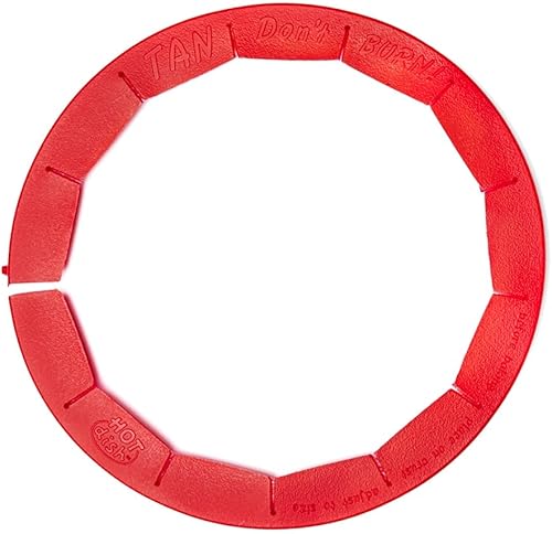 Protector de corteza de paste ajustable de Talisman Designs, de silicona, sin BPA, 8.5–11.5 pulgadas, plato con borde, rojo ((Pie Shield - Red)