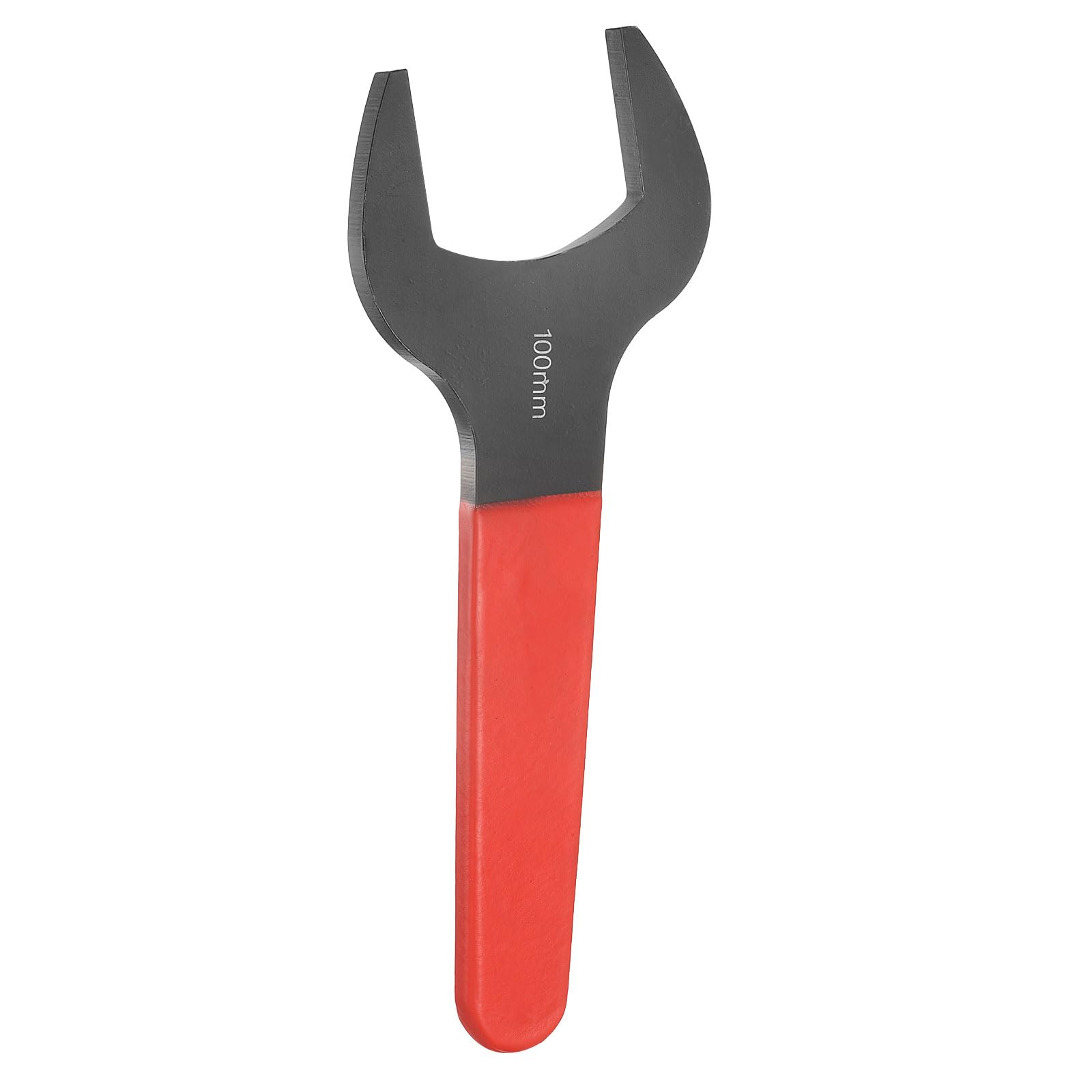 sourcing map Single Open End Wrench 100mm Metric 15 Degree Offset Angle U-Shaped Open Ended Spanner Small Flat Head Blackening Wrench with Red Shank for Automotive Repair Furniture Assembly โ image 1