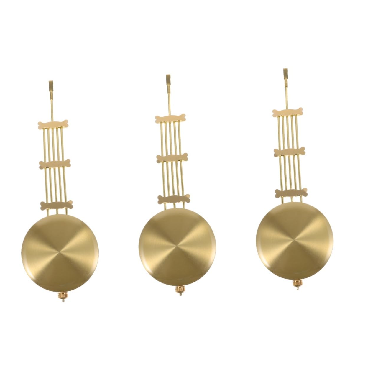 Operitacx 3 Pièces Accessoires de Pendule Partie Remplacement Corloge de pièces de Rechange Rustique Horloge Murale à Pendule pièces d'horloge à Alliage d'aluminium Doré