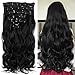 'Never País Beauty 22 Full de cabeza de clip en el pelo de verlangerungen Ombre Wavy Curly DIP Dye...