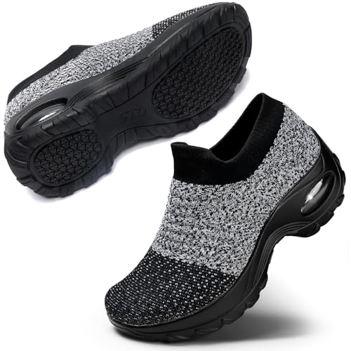 Image of STQ Walking Shoes for Women Slip on Sock Sneakers Non Slip Air Cushion