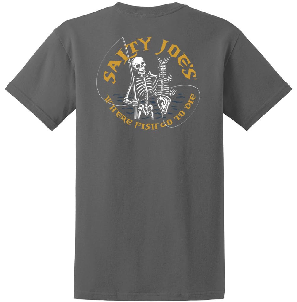 Salty Joes Men's Graphic Logo Heavyweight Cotton T-Shirts in Regular, Big and Tall