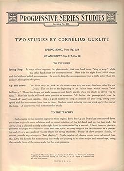 Sheet music Two Studies by Cornelius Gurlitt: Spring Song, from Op. 228 and Up and Down, Op. 117, No. 12 (Progressive Series Studies) Book