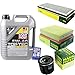 Produktbild Inspektionspaket 5 L LM Top Tec 4100 5W-40 + MANN Filterpaket 9811615