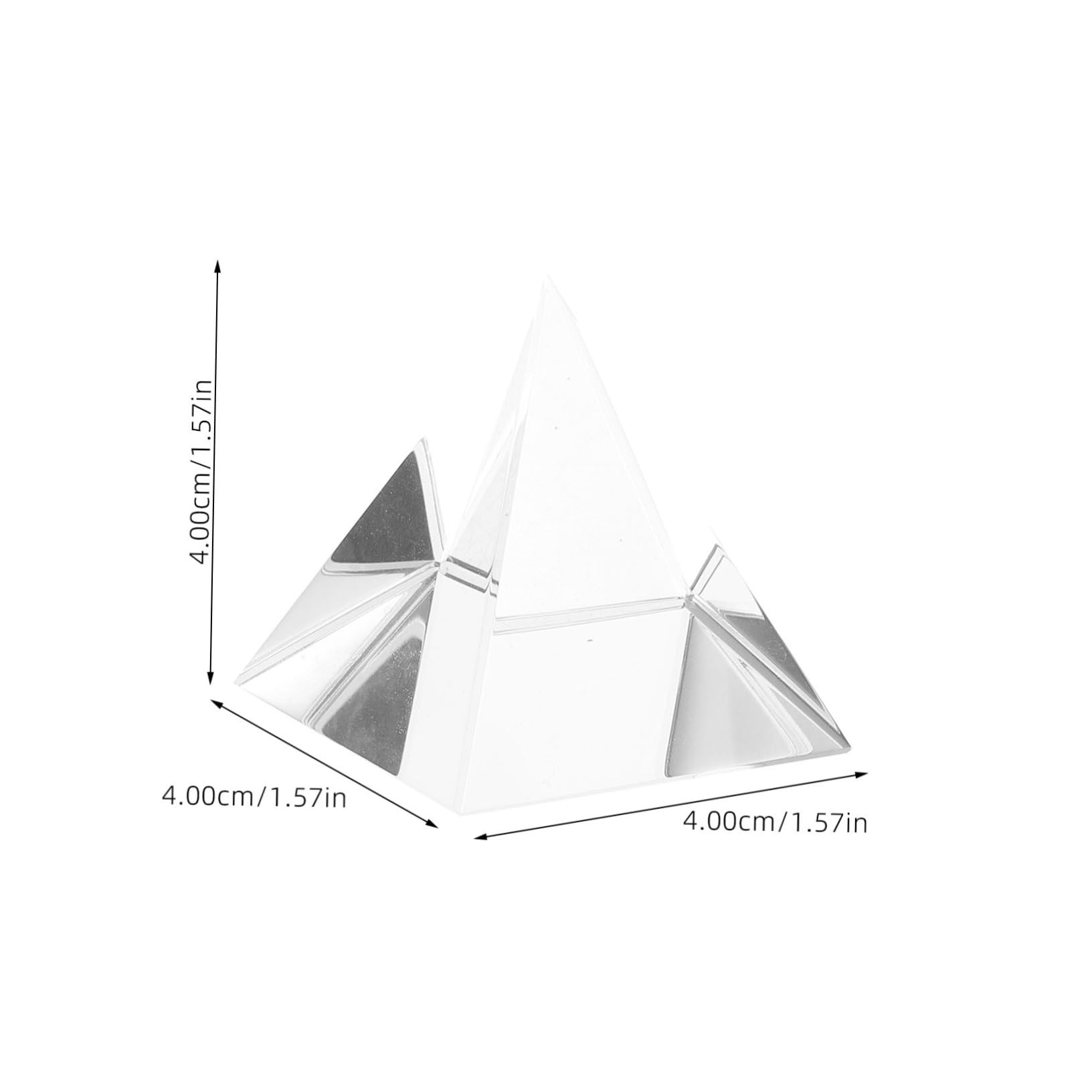 LIFKOME Prism Suncatcher Pyramid Shape Optical Glass Window Decor Science Education Aid