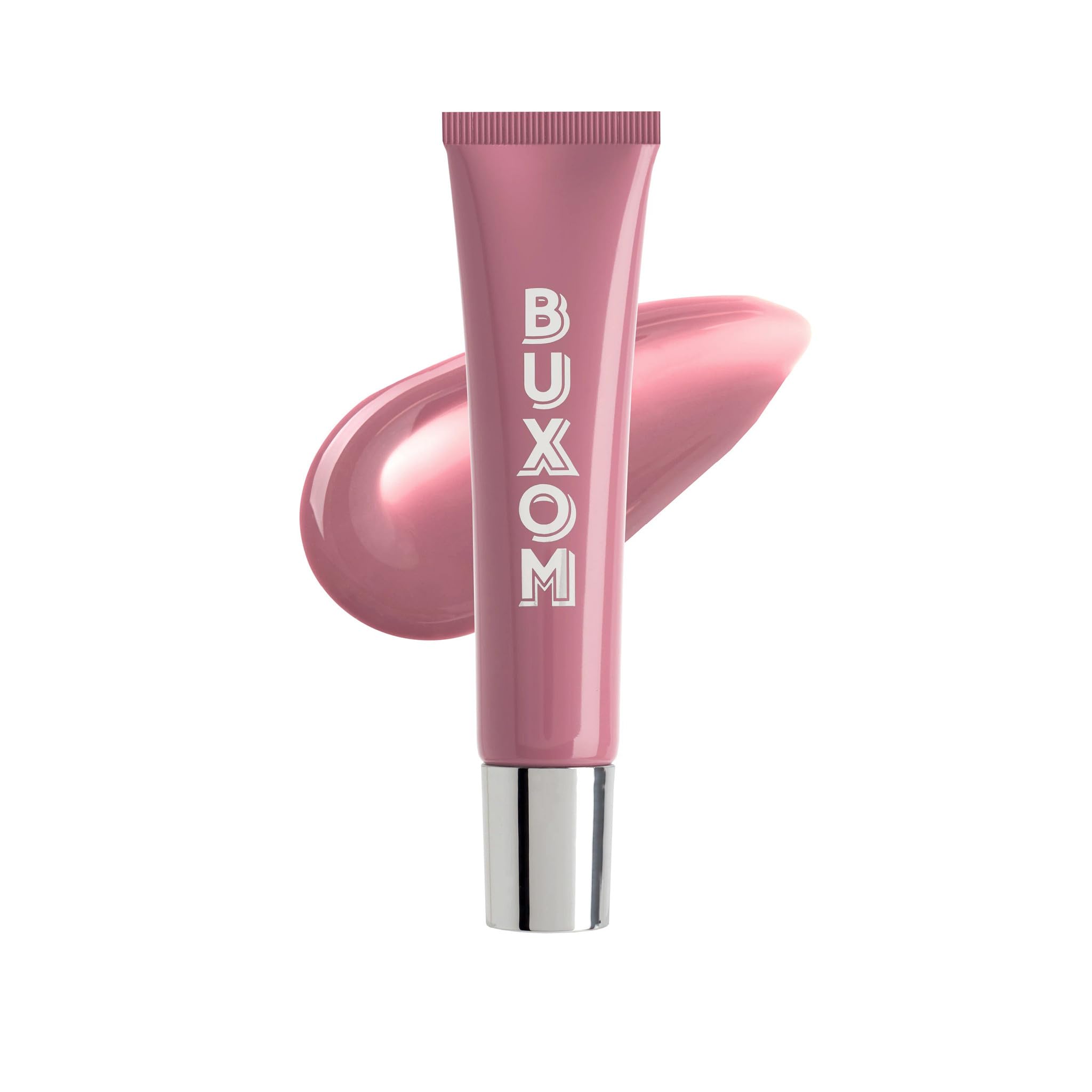 Photo 1 of BUXOM Power-Full Plumping Peptide Tint - Hydrating + Moisturizing Tinted Lip Balm & Overnight Lip Mask with 36HR Hydration - Sheer Balm for Dry Lips, and Fuller-Looking Pout - Dolly Glaze (1 oz)