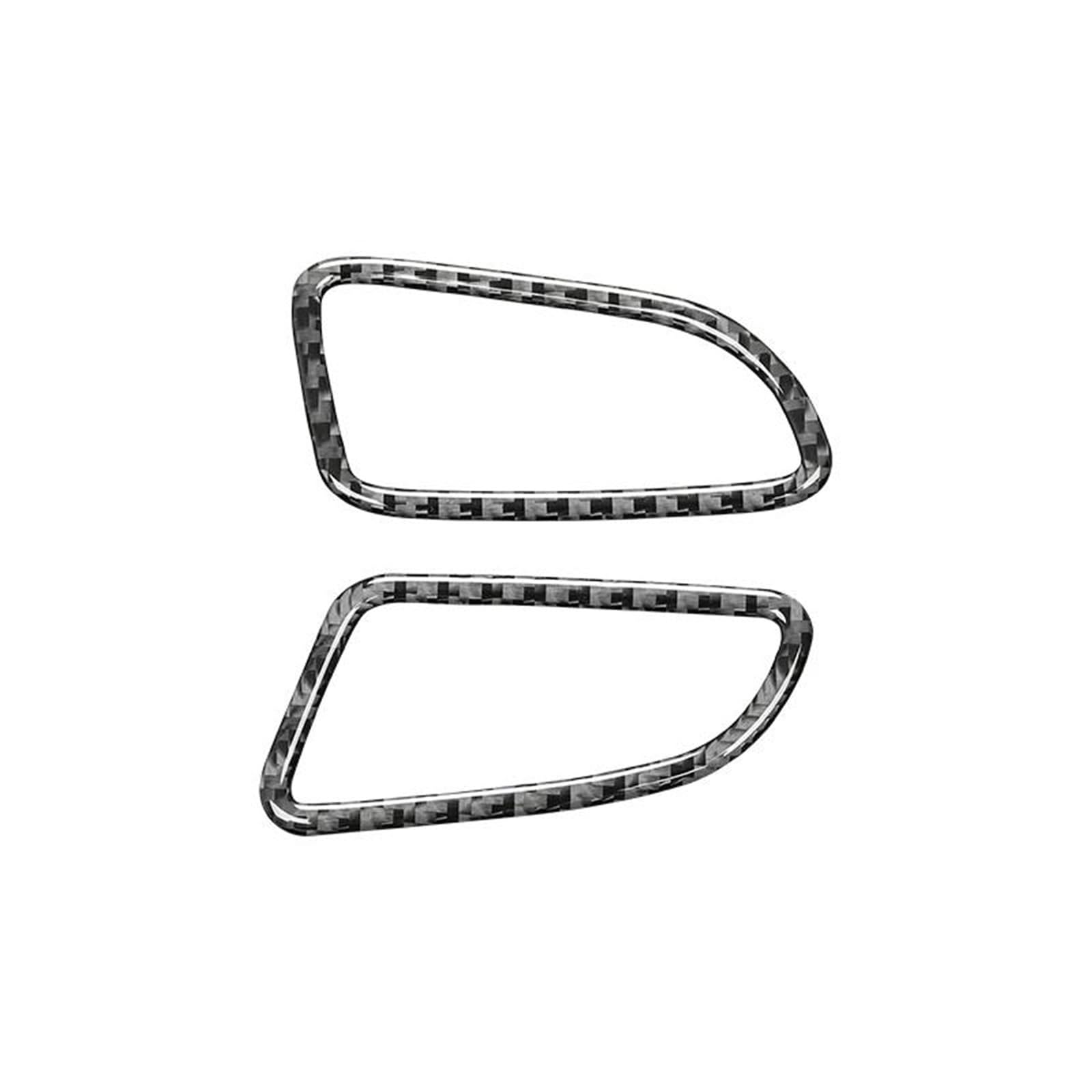 Carbon Fiber Dashboard Air Vent Outlet Trim Frame Sticker for Mercedes for Benz W205 C180 C200 C300 C GLC Class 2015-2022 KISSGPIPOL(Left-Hand Drive)