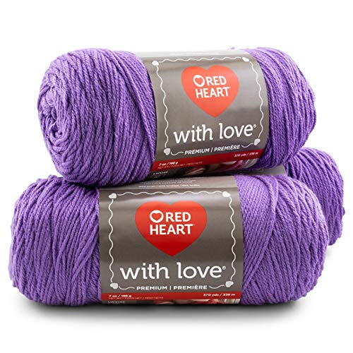 Image of Red Heart With Love Yarn, 3-Pack-Lilac 3 Pack
