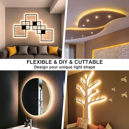 Cinta de LED blanca cálida 12m regulable Onforu miniatura 6