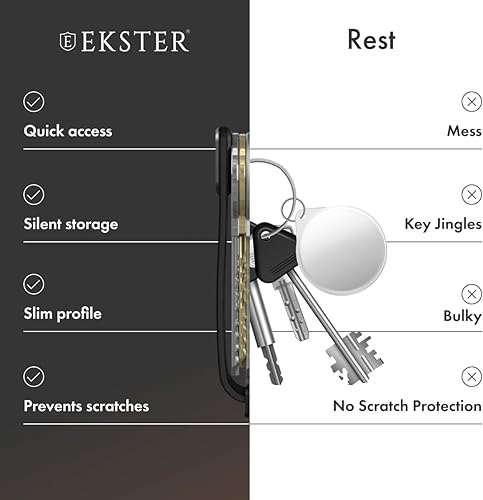 Miniatura 3 de Ekster Estuche para llaves Llavero organizador inteligente Llavero compacto con buscador de llaves y bucle para llaves de coche Llavero para