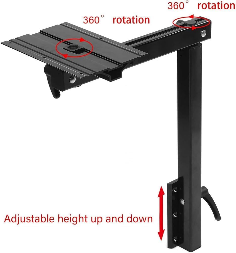 Adjustable RV Table Mount,Detachable Swivel RV Table Leg,Height Adjustable,360 Degree Rotation,50KG Load,for RV,Pontoon,Truck Camper
