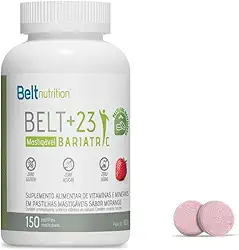 Belt +23 Bariatric MASTIGÁVEL Morango Multivitamínico e Multimineral