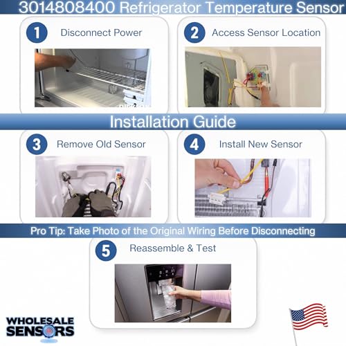 Sensor de temperatura Kenmore 3014808400 de Wholesale Sensors para nevera 4