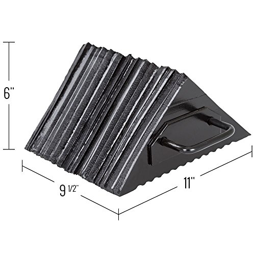Guardian Dual-Axle Laminated Rubber Trailer Wheel Chock #TOP30